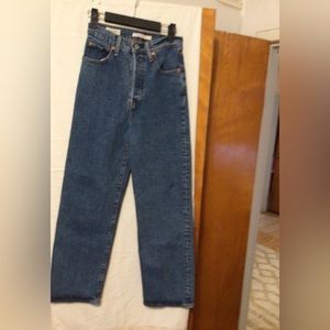 LEVI’S Premium Rib Caged Straight jeans SZ 25 # Rib Caged # metal fly